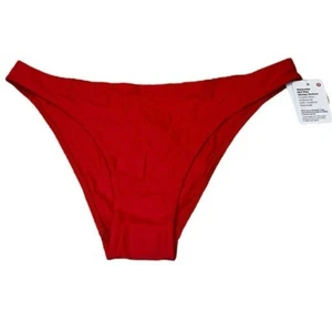 Lululemon Waterside Skimpy Swim Bikini Bottom Size XL NWT $68 Red Rare - Picture 1 of 9