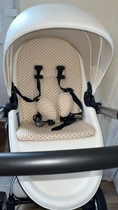 Mimi Xari weißer Lederkinderwagen - Bild 1 von 4