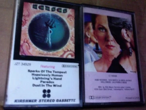 2 EX ORIGINAL rock Cassette Tape KANSAS Point of No Return STYX Pieces of Eight - Picture 1 of 9