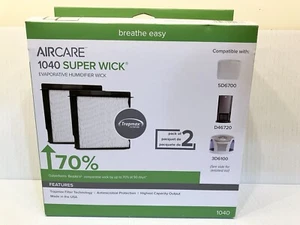AIRCARE 1040 Super Wick Humidifier Filter, Pack of 2 for 5D6700 D46720 & 3D6100 - Picture 1 of 5