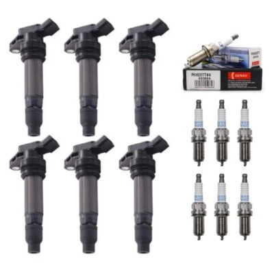 Juego de 6 bobinas de encendido y bujías Denso para Volvo S60 S80 V70 XC60 XC70 L6 Foto 1 de 4
