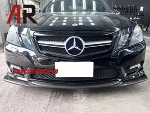 Carbon Front Spoiler Bumper Lip GH Style Fit W212 E350 E550 AMG Sports 2010-2013 - Picture 1 of 2
