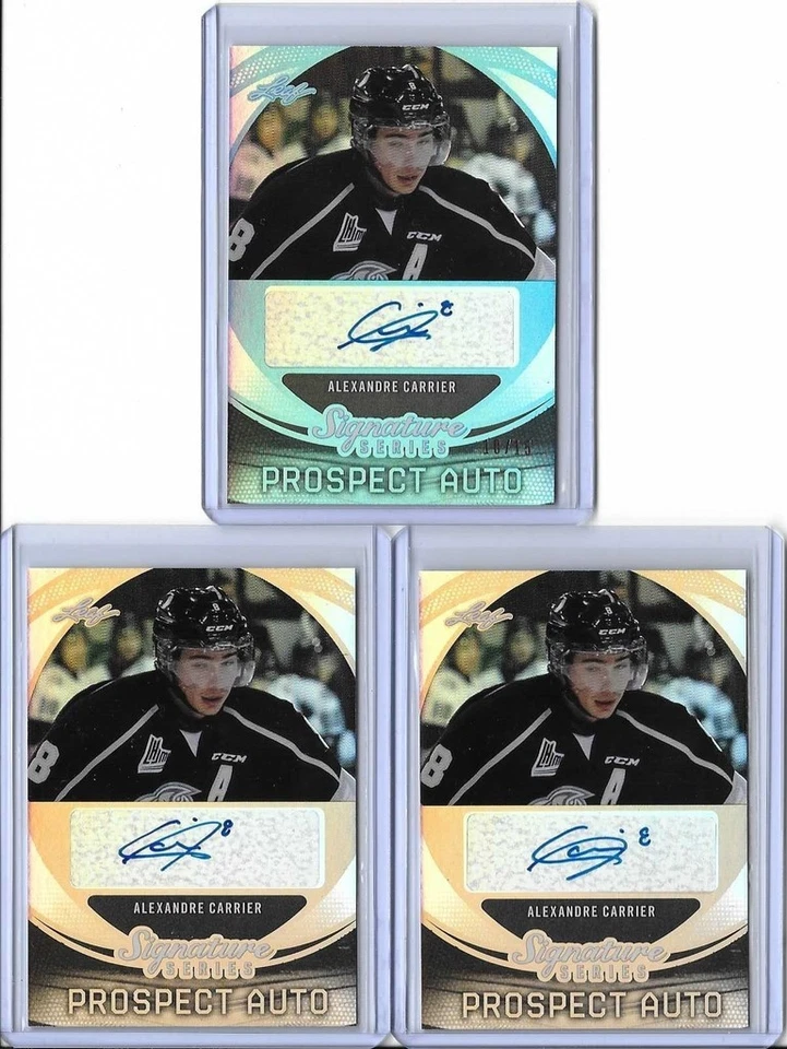 2015 Leaf Signature Series Prospect Alexandre Carrier Bronze Auto RC Predators - Image 1 of 1