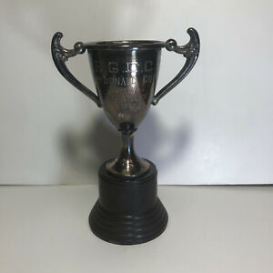 Vintage French Pewter Unengraved Loving Trophy Winner Cup prize handled award c1960-70/'s  English Shop
