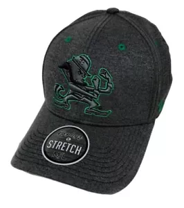 Zephyr Notre Dame Fighting Irish “Somber” Structured Curved Bill Stretch Hat NWT - Picture 1 of 5