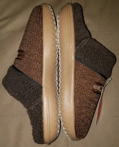 Nike Burrow SE Knit Faux Fur Slippers Brown DR8886-200 Men's Size 7 - Picture 1 of 14