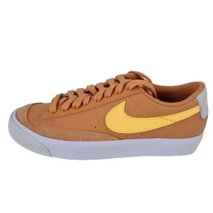 Nike Blazer Low '77 GS DA4074 200 Amber Brown Shoes Leather Sz 5.5 Y = Women 7 - Picture 1 of 10