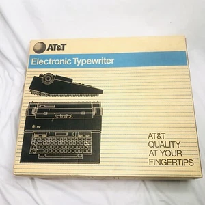 AT&T Personal Portable 6510 Electronic Typewriter Tested - Original Box & Manual - Picture 1 of 11