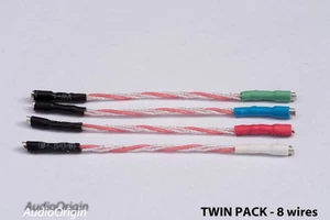 2 x Pure soft annealed Silver Litz Headshell, Cartridge wires , leads, phono - Picture 1 of 4
