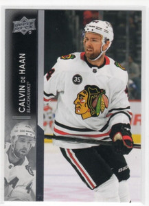 Calvin De Haan 21-22 Upper Deck Series 2 Base Common #290 Chicago Blackhawks