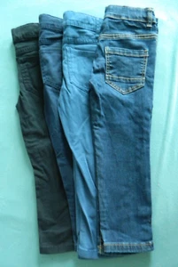 4 Kinder Jungen Hosen Gr. 98 eine Jeans und 3 Chinos slim fit - Bild 1 von 4