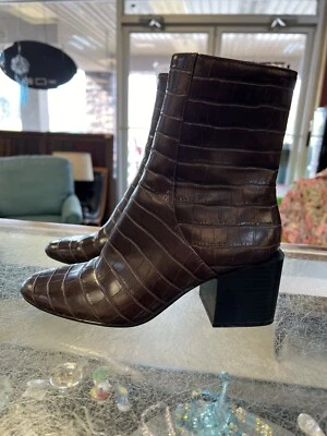 Par de botines Zara apenas usados EU 36 US 6 imitación cocodrilo Foto 1 de 3