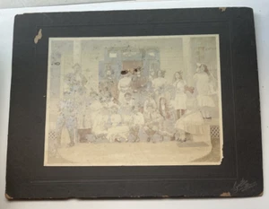 San Antonio Texas Friends in Student Costumes Funny Cabinet Card Smith Studio - Picture 1 of 5