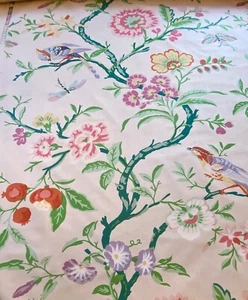 Vintage Brunschwig & Fils Cotton “Amandine” Collection Victor Coates BTY WW973 - Picture 1 of 8