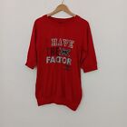 Next X-Factor Girls Top Red Size 15-16 Yrs 3/4 Sleeve Stretch Graphic Print