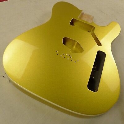 Tele Guitar Body 3 Pieces North American Alder Gold W Binding Humbucker ≦2.2Kg • 82.14€