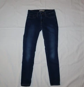 Levi's 711 Skinny Jeans Women's Size 24 Blue Denim Stretch - Picture 1 of 8