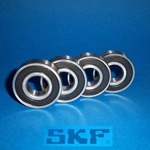 4 Kugellager 6202 2RS / Markenware SKF / 15 x 35 x 11 mm - Bild 1 von 3