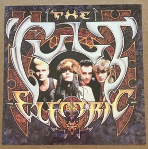 The Cult - Eléctrico RARO Original 12x12 Promo Póster Plano '87 - Imagen 1 de 2
