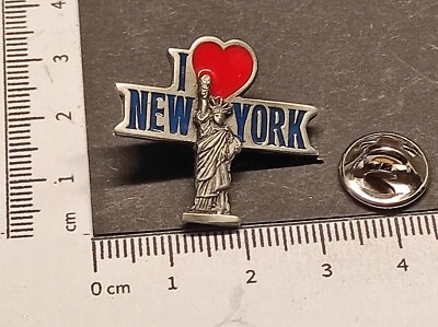 PIN/Anstecker I LOVE NEW YORK, Liberty (Vintage 90er) Siskiyou, Zinn