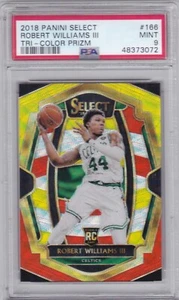 2018/19 PANINI SELECT..ROBERT WILLIAMS III..TRI-COLOR PRIZM..PSA 9..RC..# 166 - Picture 1 of 2