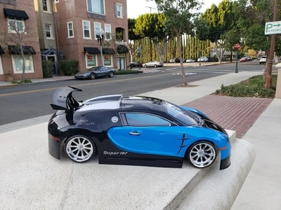 200mm 1/10 Custom Print BUGATTI 4Tec-2 RDS HPI DC10 MST TT02 YD2 JDM Body Only - Image 1 of 4