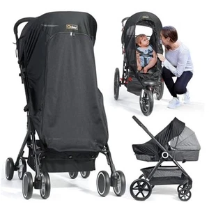  Stroller Sun Shade, Universal Baby Sun Shade Cover with Stroller Shade - Black - Picture 1 of 7
