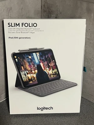 Logitech Slim Folio Keyboard Case for iPad 10th gen & A16 - Image 1 of 3