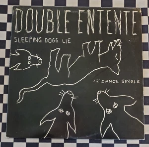 Sleeping Dogs Lie 12" by Double Entente vinyl 1984 VG+ 44-05113 Columbia Records - Picture 1 of 4