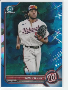 James Wood 2022 Bowman Draft cromo zafiro #BDC-171 Nationals - Imagen 1 de 2