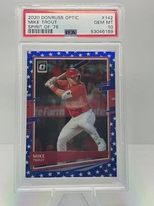 2021 Donruss Optic - Mike Trout - Spirit Of 76 - PSA 10 - ser#/76 - Angels - Bild 1 von 2