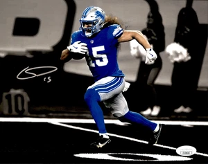 Grant Stuard Signed Detroit Lions Spotlight 8x10 Photo #2 JSA COA - Picture 1 of 1