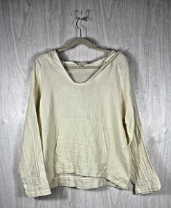 Maglione Lotus & Luna Baja Cotone Garza Giallo Donna Piccolo Comodo Beachy Surfer - Foto 1 di 4