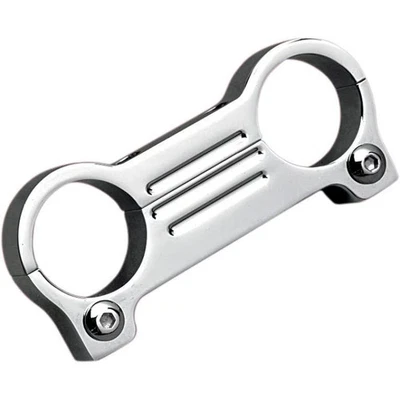 Adaptador de montaje de calibre Accutronix para 1 pulgada Manillar T-Bar - Cromo Moto Foto 1 de 4