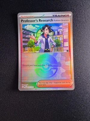 Pokemon Professor's Research-Professor Sycamore-PokeBall Pattern 125/131 Holo NM - Image 1 of 2