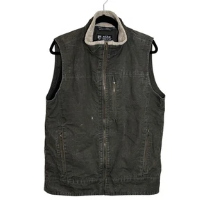KUHL Burr Vest Fleece Lined Full Zip Size M Gunmetal Gray Patina Dye Outdoor - Picture 1 of 12