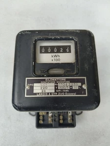 Contatore Elettrico Monofase Enel Landis Vintage Vecchio - Foto 1 di 6