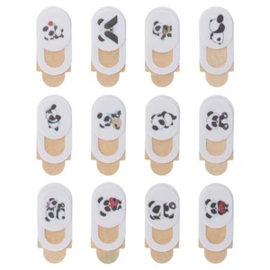 12 Pcs Sichtschutz Kameraabdeckung Im Panda-Stil Tablet-Kameraabdeckung - Afbeelding 1 van 12