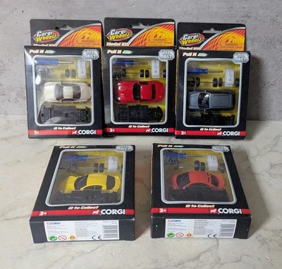 Corgi Wheelz Model Kit Pull N Go Cars Boxed Bundle X 5 - Image 1 of 4