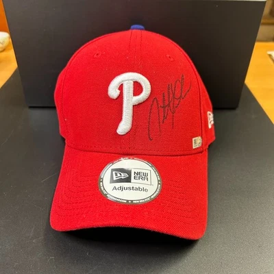 Jonathan Papelbon Phillies Autographed New Era Hat MLB Certification - Image 1 of 4