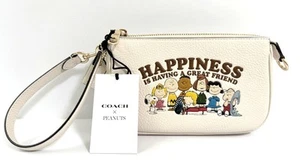 Coach x Peanuts Nolita 19 Leather Shoulder Bag Chalk NWT - Picture 1 of 8