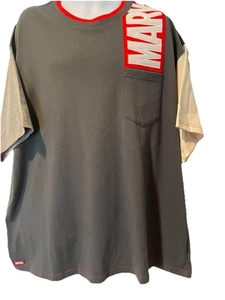 Camiseta para hombre Marvel Disney Logo, talla 3XL, gris, nueva sin etiquetas - Imagen 1 de 6