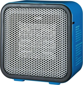 Compact Blue Ceramic Space Heater – 500W, Tip-Over Protection, 1.4 lbs, 5.9"x3.2 - Picture 1 of 5