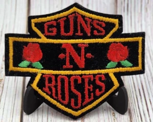 Guns N Roses Patch 80s Classic Rock Band Embroidered Iron/Sew On Patch - Picture 1 of 2