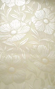 Huge Yellow/Gold Satin Flowers on Yellow/Gold Paper by Brewster  FD53472 - Picture 1 of 8