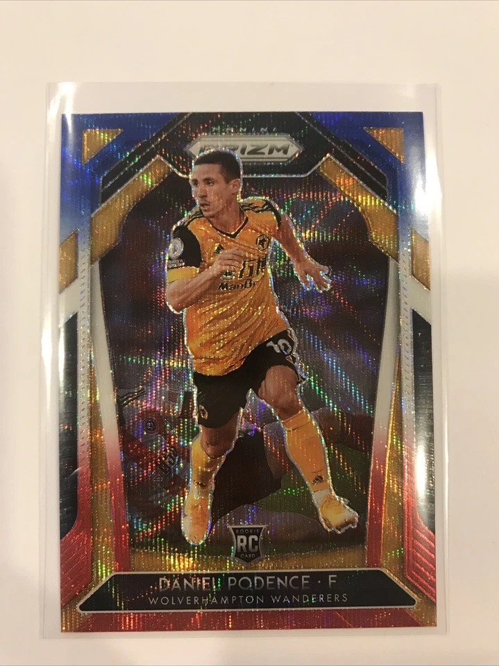 ‘21 Panini Prizm EPL Premier League Red White Blue Prizm Daniel Podence RC - Image 1 of 1