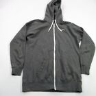Nike Jacket Mens Medium Long Sleeve Full Zip Pockets Gray Outdoor Hooded Casual