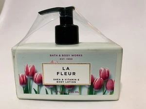 Bath Body Works La Fleur Body Lotion Shea Vitamin E Sandalwood Waterlily 8 FL OZ - Picture 1 of 3