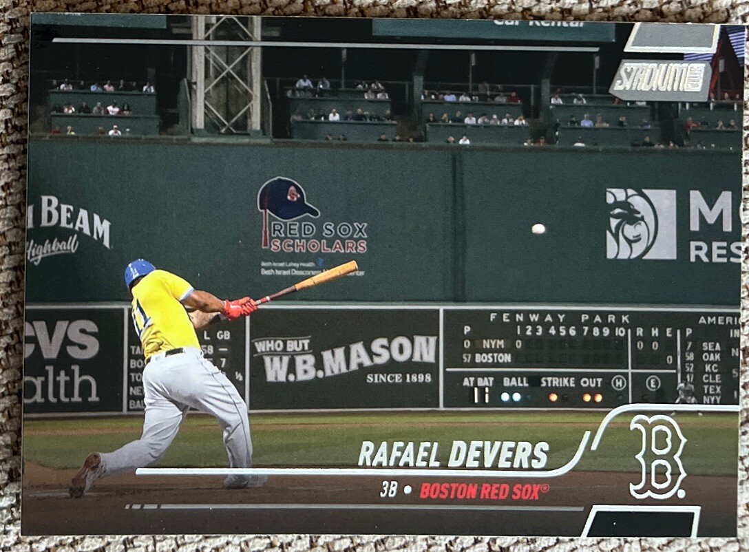 Rafael Devers 2022 Topps Stadium Club Image Variation SP SSP #282 Red Sox