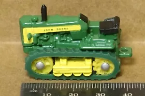 Ertl "John Deere" small crawler tractor die-cast metal, est. 1/120 scale, green - Picture 1 of 8